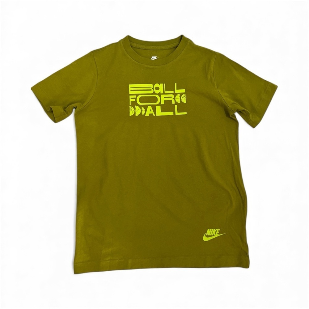 Nike Kids Camo & Lime Green Graphic Tee